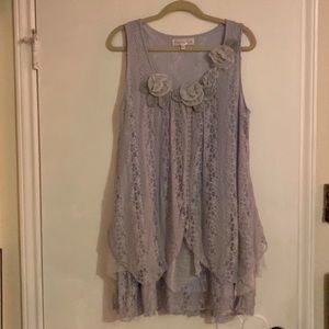 Pretty Angel Lilac Floral Tunic